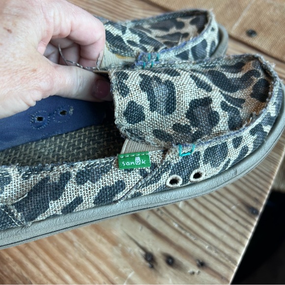 Sanuk Brown and Tan Slip-On Shoes - Picture 5 of 6